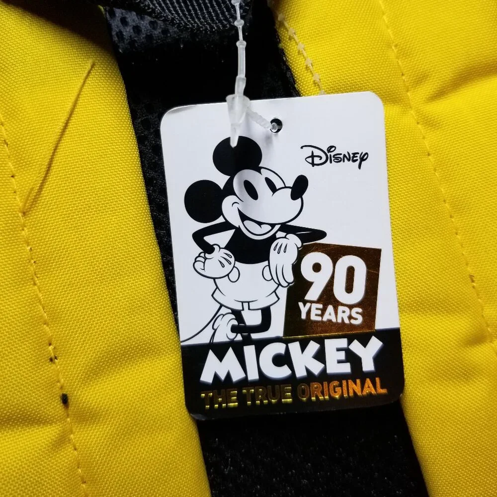 Disney Mickey Mouse BioWorld Red/Yellow Backpack 90 Yrs The True Original 1928